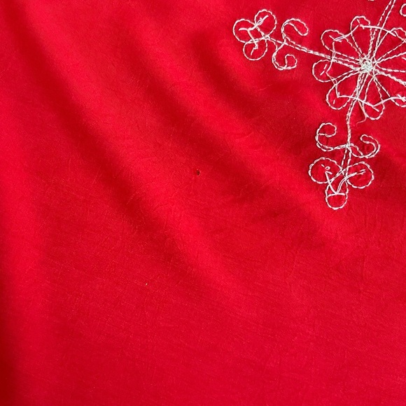 Caftan/Kimono/Beach Cover Red & Silver - Picture 6 of 7